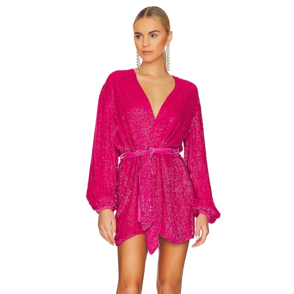 Retrofete Gabrielle Robe in hot pink